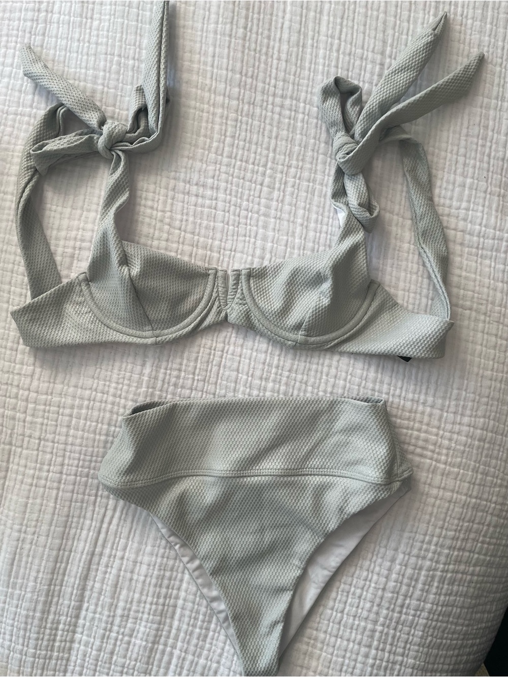 Beach Riot Blair Textured Seafoam Bikini